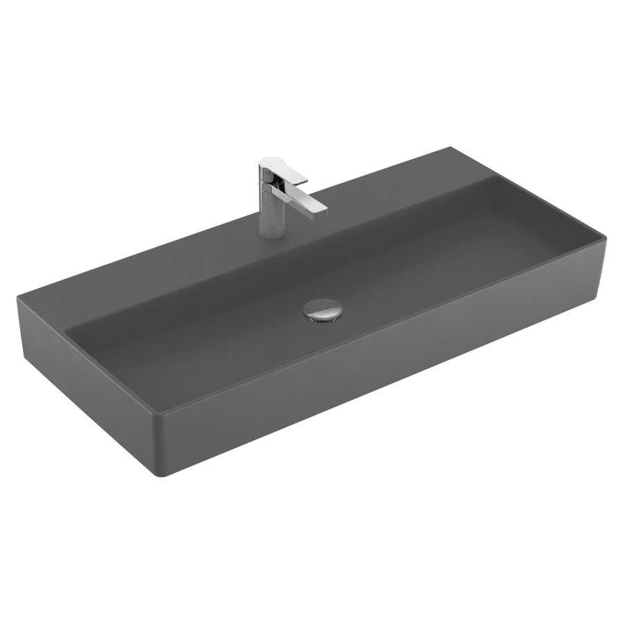 Lavabo MEMENTO 2.0
100 x 47 cm, céramique
sans trop-plein, côté
inférieur poli