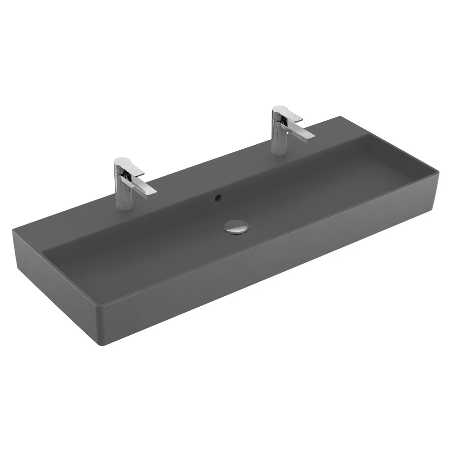 Lavabo MEMENTO 2.0
120 x 47 cm, céramique
avec trop-plein, côté
inférieur poli