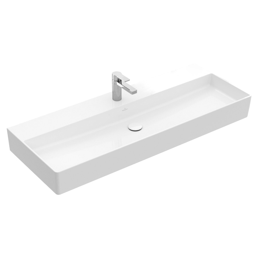 Lavabo MEMENTO 2.0
120 x 47 cm, céramique
sans trop-plein, côté
inférieur poli