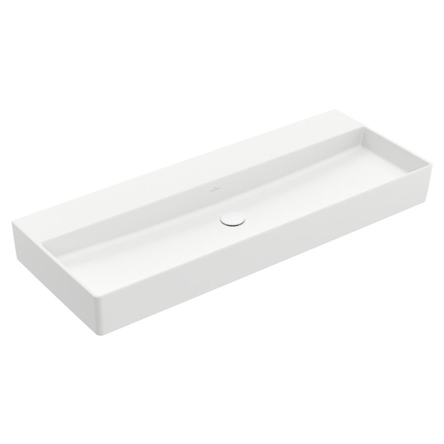 Lavabo MEMENTO 2.0
120 x 47 cm, céramique
sans trop-plein, côté
inférieur poli