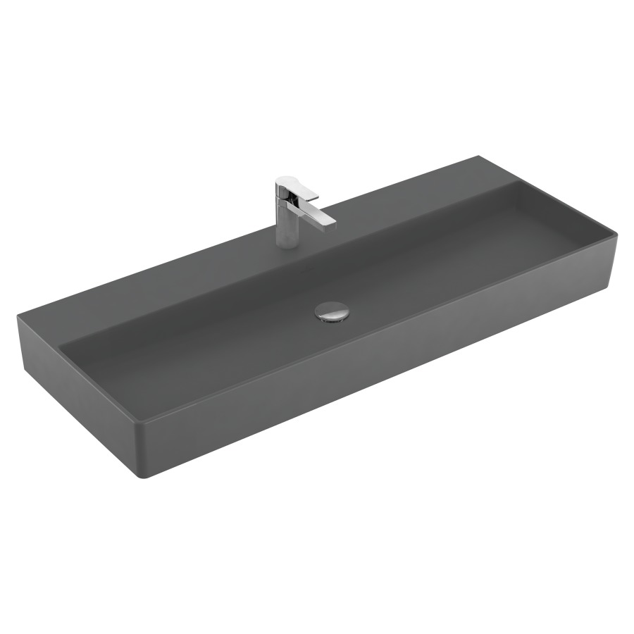 Lavabo MEMENTO 2.0
120 x 47 cm, céramique
sans trop-plein, côté
inférieur poli