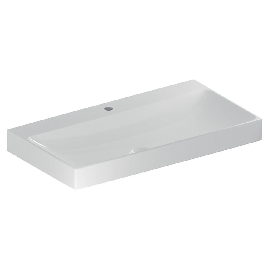 Lavabo ONE
90 x 48 x 14 cm, céramique
sans trop-plein, sortie
verticale