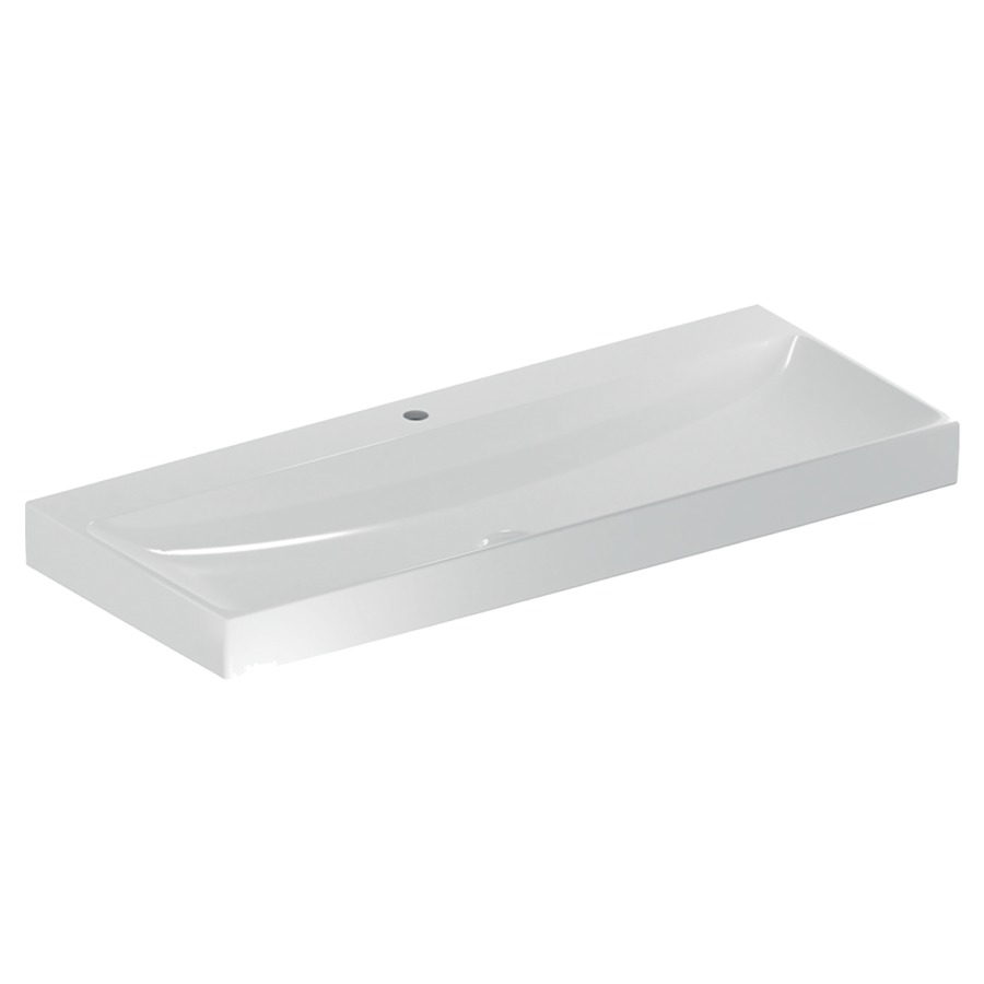 Lavabo ONE
120 x 48 x 14 cm, céramique
sans trop-plein, sortie
verticale