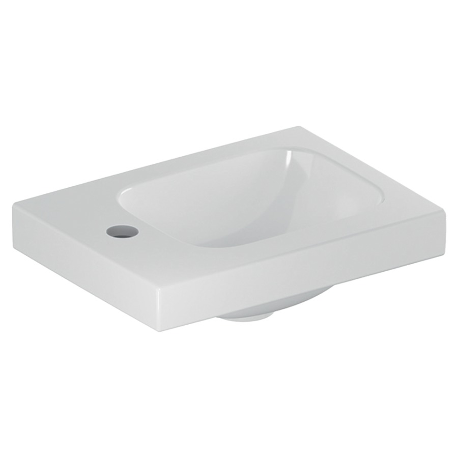 Lave-mains ICON LIGHT
38 x 28 x 14 cm, céramique
pour meuble suspendu, sans
trop-plein