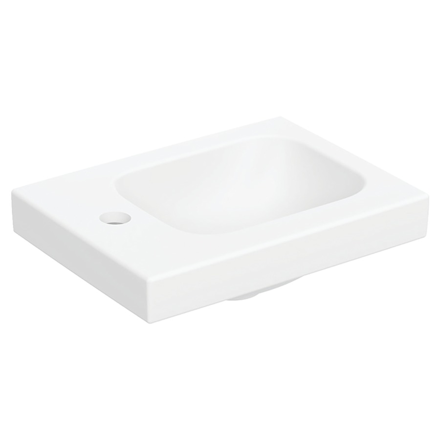 Wandbecken ICON LIGHT
38 x 28 x 14 cm, Keramik
unterbaufähig, ohne Ueberlauf