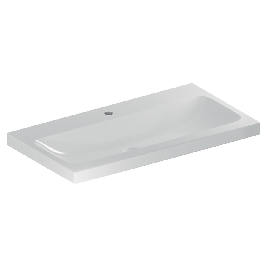 Lavabo ICON LIGHT
90 x 48 x 16 cm, céramique
pour meuble suspendu, sans
trop-plein