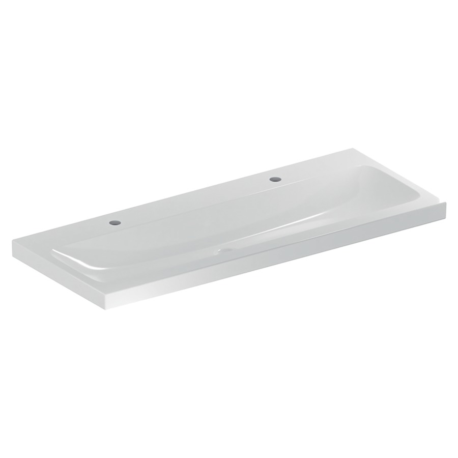 Lavabo ICON LIGHT
120 x 48 x 16 cm, céramique
pour meuble suspendu, sans
trop-plein