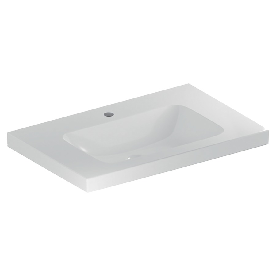 Lavabo ICON LIGHT
90 x 48 x 16 cm, céramique
pour meuble suspendu, avec
espace de rangement, sans
trop-plein