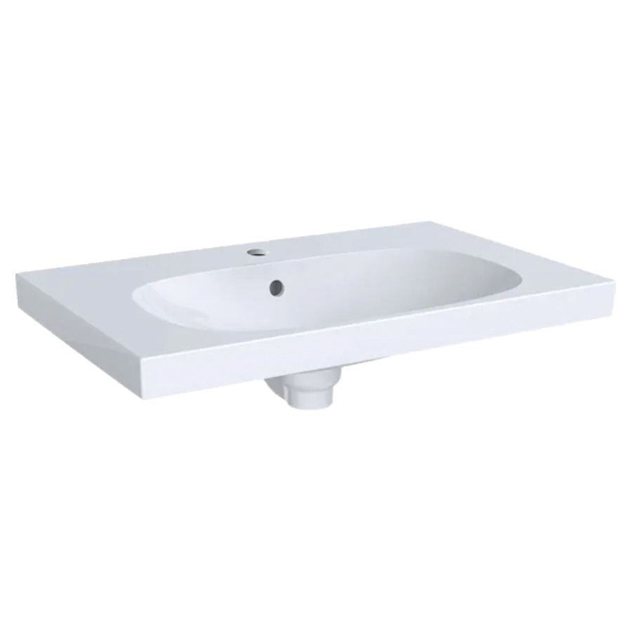 Waschtisch ACANTO
74,5 x 48,2 cm, Keramik
mit Ablagefläche, mit
Ueberlauf