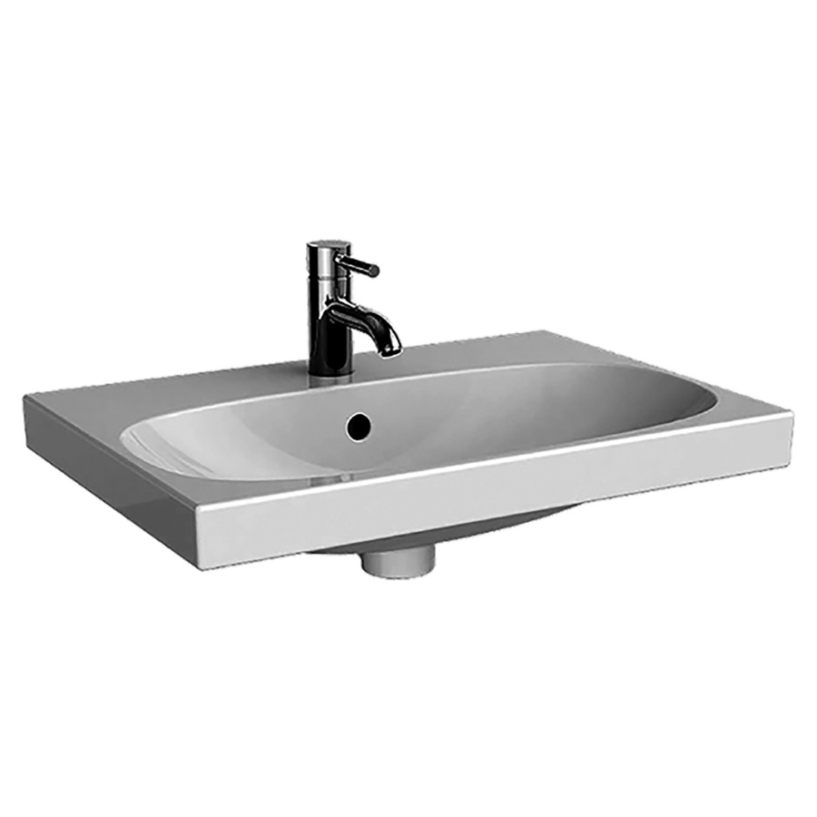Lavabo ACANTO
60 x 42,2 cm, céramique
avec trop-plein