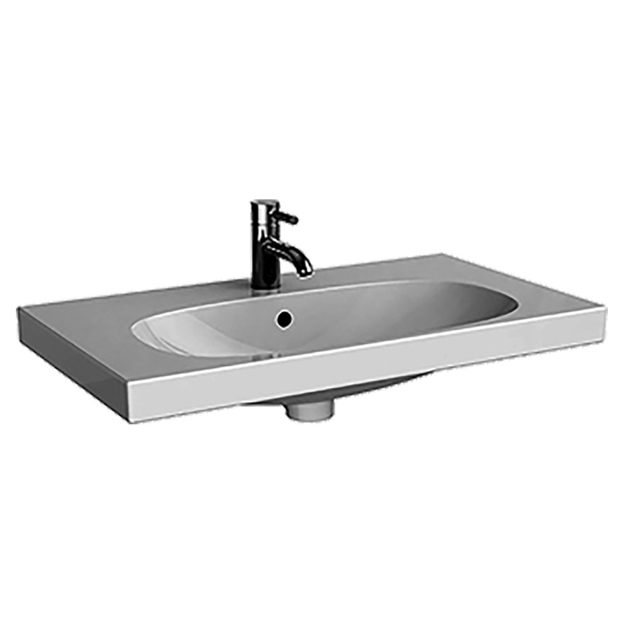 Lavabo ACANTO
74,5 x 42,2 cm, céramique
avec trop-plein
