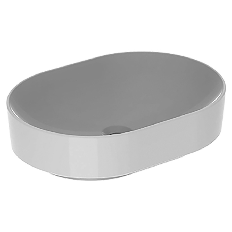 Lavabo à poser VARIFORM
55 x 15.8 x 40 cm, Céramique
pose libre, elliptique, sans trop-plein
sans tablette de robinetterie