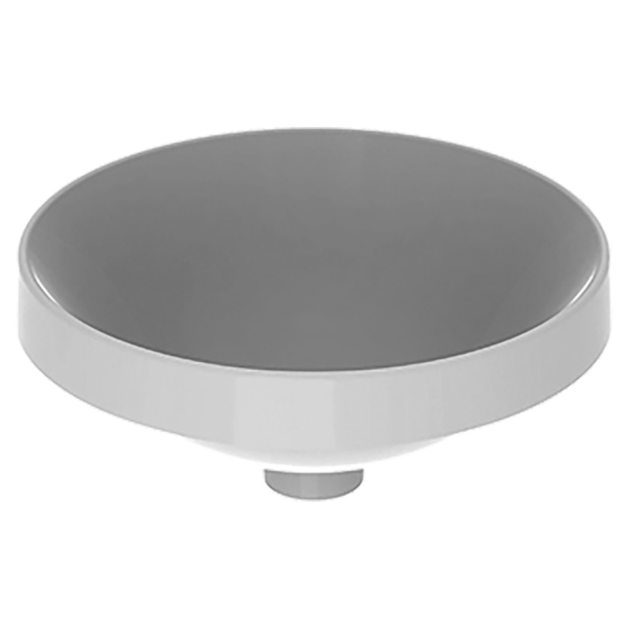 Lavabo à encastrer VARIFORM
D 40 cm, H 18 cm
Céramique, partie inférieure émaillée
encastrement par dessus, ronde
sans trop-plein
sans tablette de robinetterie