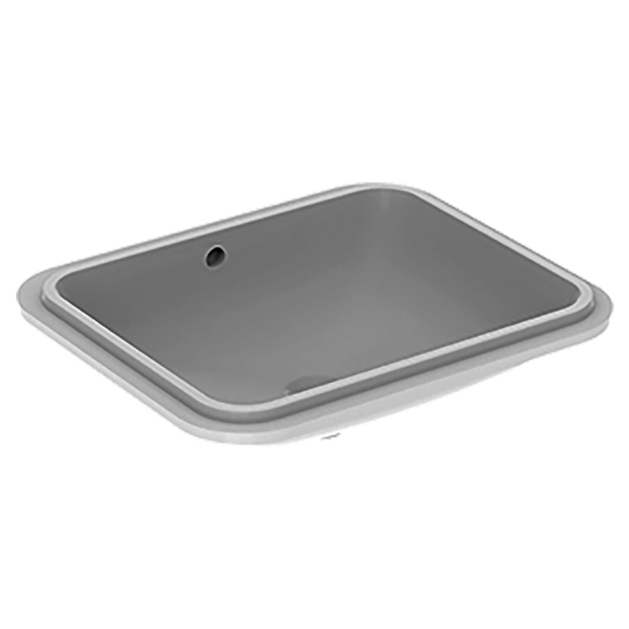 Lavabo à encastrer VARIFORM
58 x 17.8 x 49 cm
Céramique, partie inférieure émaillée
encastrement par dessous
rectangulaire, avec trop-plein
sans tablette de robinetterie