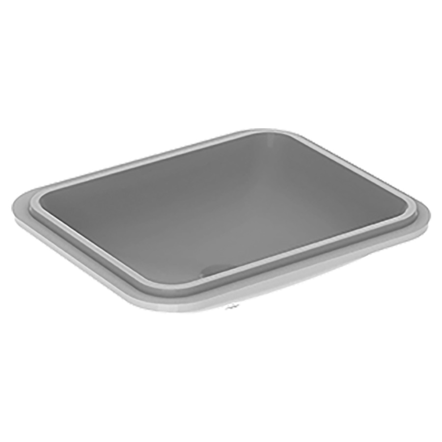 Lavabo à encastrer VARIFORM
58 x 17.8 x 49 cm
Céramique, partie inférieure émaillée
encastrement par dessous
rectangulaire, sans trop-plein
sans tablette de robinetterie