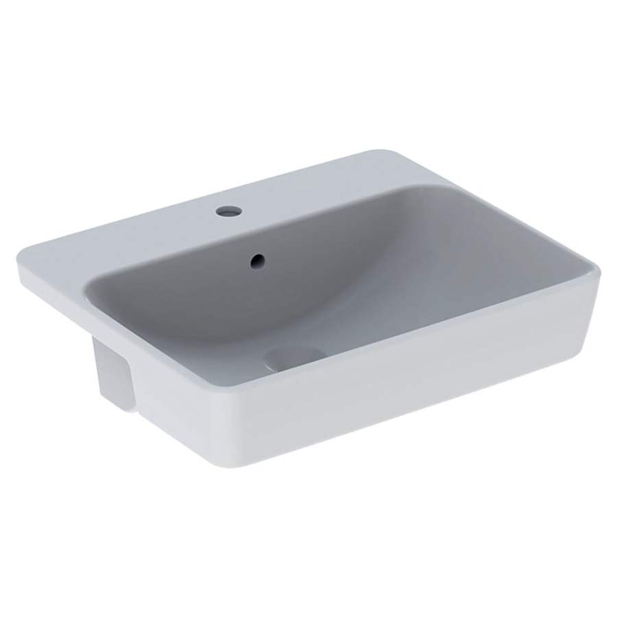 Lavabo semi-encastrée VARIFORM
55 x 18.5 x 45 cm, Céramique
encastrement par dessus
angulaire, avec trop-plein
avec tablette de robinetterie
avec matériel de fixation