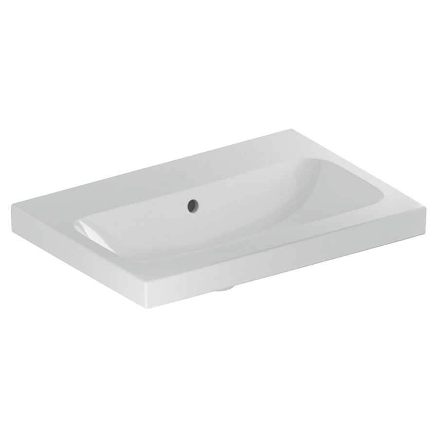 Lavabo ICON LIGHT
60 x 42 x 17 cm, céramique
petite saillie, pour meuble
suspendu, avec trop-plein