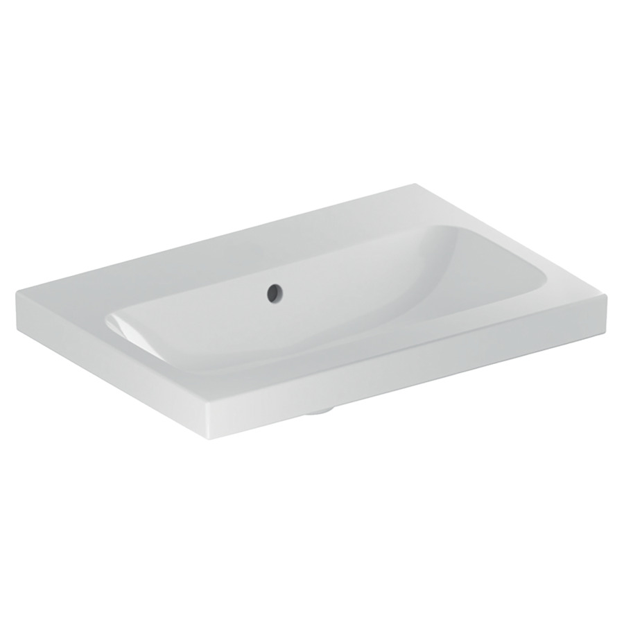 Lavabo ICON LIGHT
60 x 42 x 17 cm, céramique
petite saillie, pour meuble
suspendu, avec trop-plein