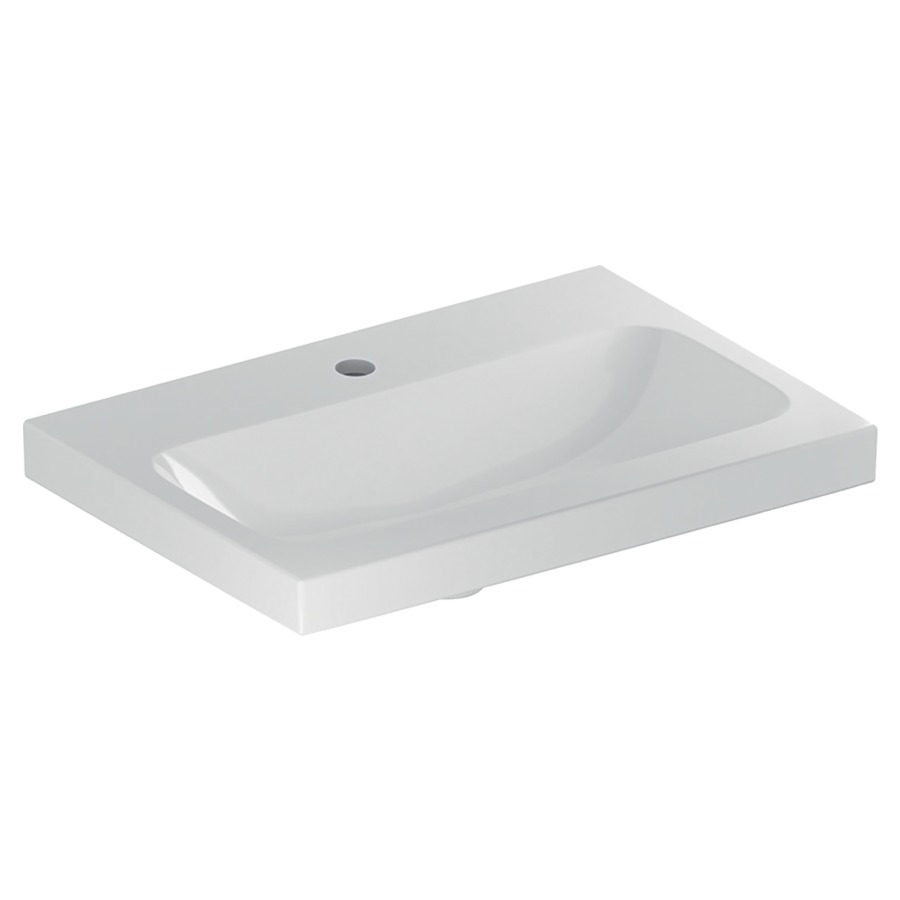 Lavabo ICON LIGHT
60 x 42 x 17 cm, céramique
petite saillie, pour meuble
suspendu, sans trop-plein
