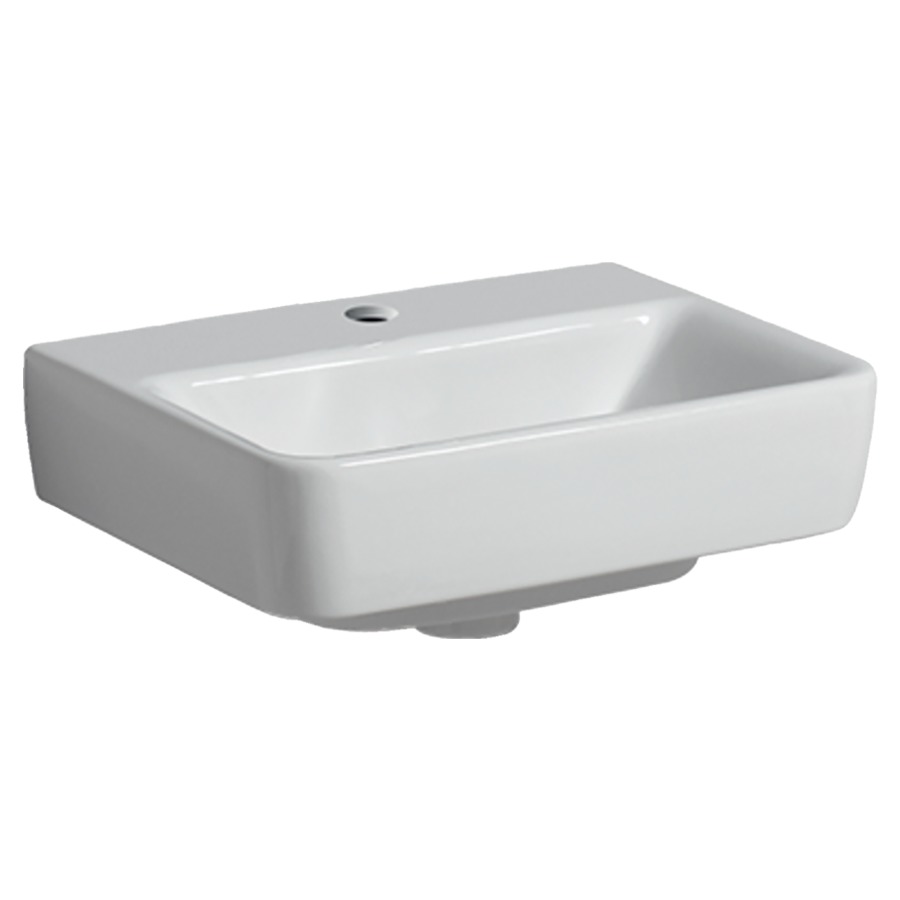 Lave-mains RENOVA PLAN
45 x 34 x 17 cm, céramique
pour meuble suspendu, sans
trop-plein