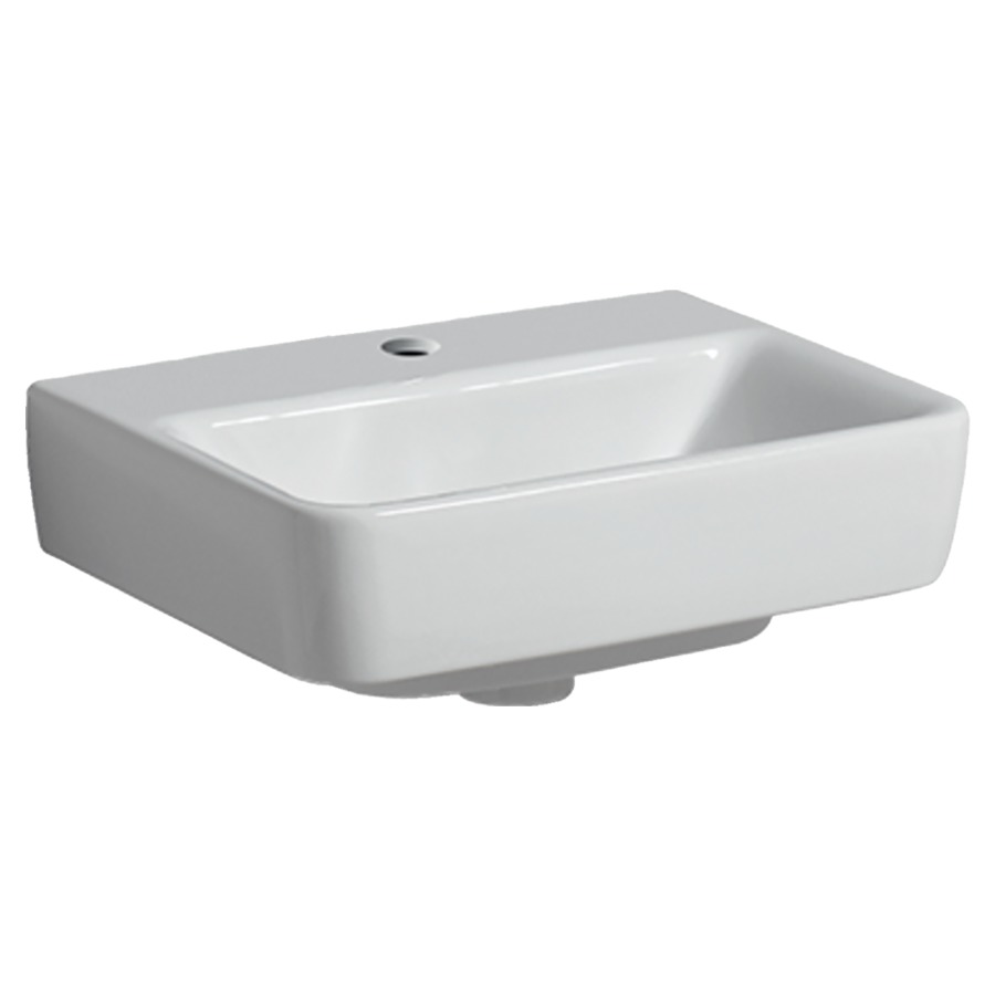 Lave-mains RENOVA PLAN
45 x 34 x 17 cm, céramique
pour meuble suspendu, sans
trop-plein
