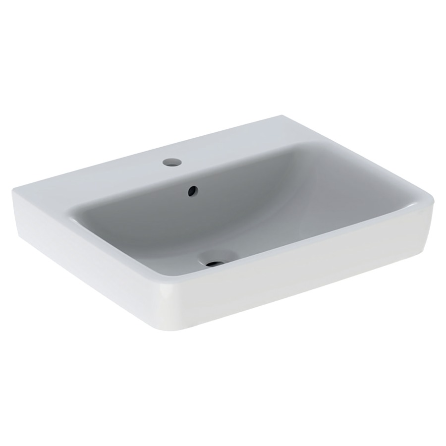 Lavabo RENOVA PLAN
60 x 48 x 18,5 cm, céramique
pour meuble suspendu, avec
trop-plein
