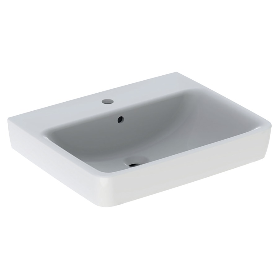 Lavabo RENOVA PLAN
60 x 48 x 18,5 cm, céramique
pour meuble suspendu, avec
trop-plein