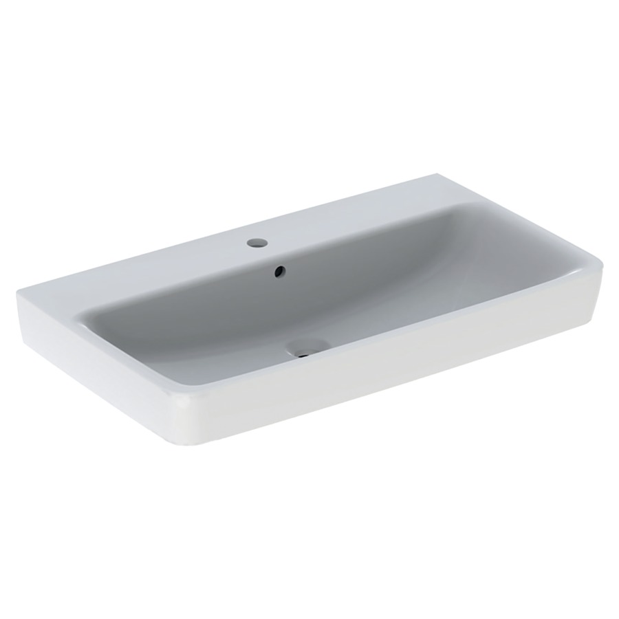 Lavabo RENOVA PLAN
85 x 48 x 18,5 cm, céramique
pour meuble suspendu, avec
trop-plein
