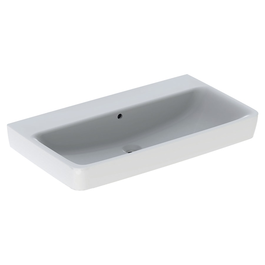 Lavabo RENOVA PLAN
100 x 48 x 18,5 cm, céramique
pour meuble suspendu, sans
trop-plein