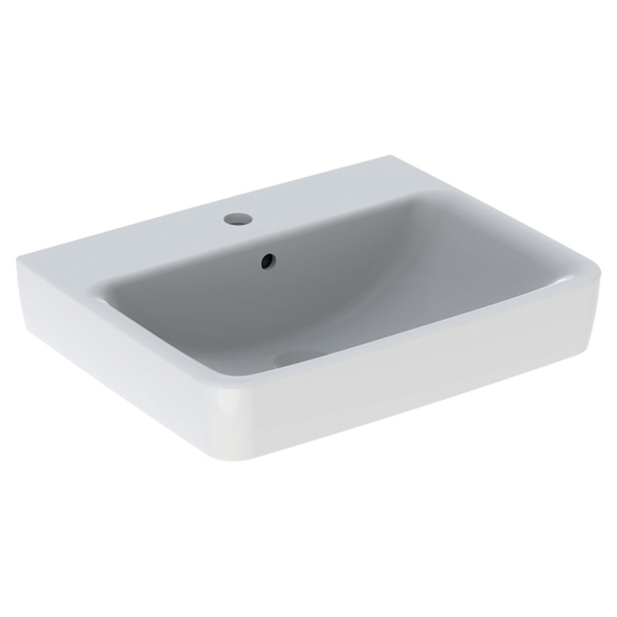 Lavabo à poser RENOVA PLAN
55 x 44 x 18 cm, céramique
avec trop-plein