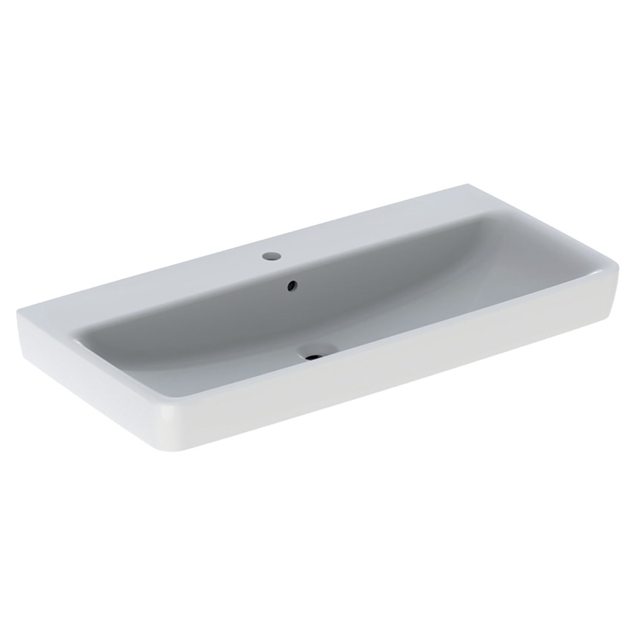 Lavabo à poser RENOVA PLAN
100 x 48 x 18,5 cm, céramique
avec trop-plein