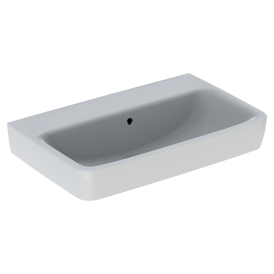 Lavabo RENOVA COMPACT
65 x 40 x 17,5 cm, céramique
pour meuble suspendu, avec
trop-plein