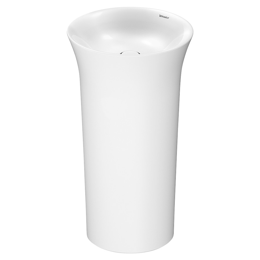 Lavabo WHITE TULIP
D 50 cm, H 90 cm, céramique
pose libre, sans trop-plein
avec ouverture pour
raccordement au mur, avec
matériel de fixation, siphon
et enjoliveur en céramique