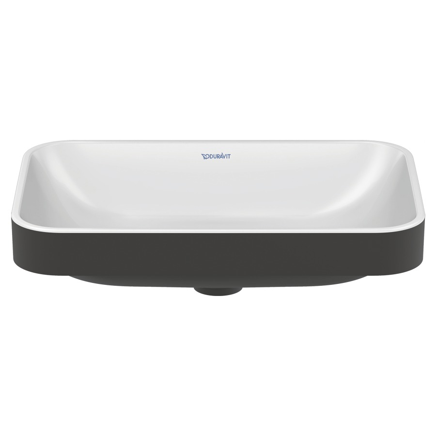 Lavabo à poser HAPPY D.2
PLUS, 60 x 40 cm, céramique
poli, sans trop-plein
vidage avec enjoliveur en
céramique incluse, matériel de
fixation, coloris intérieur
blanc