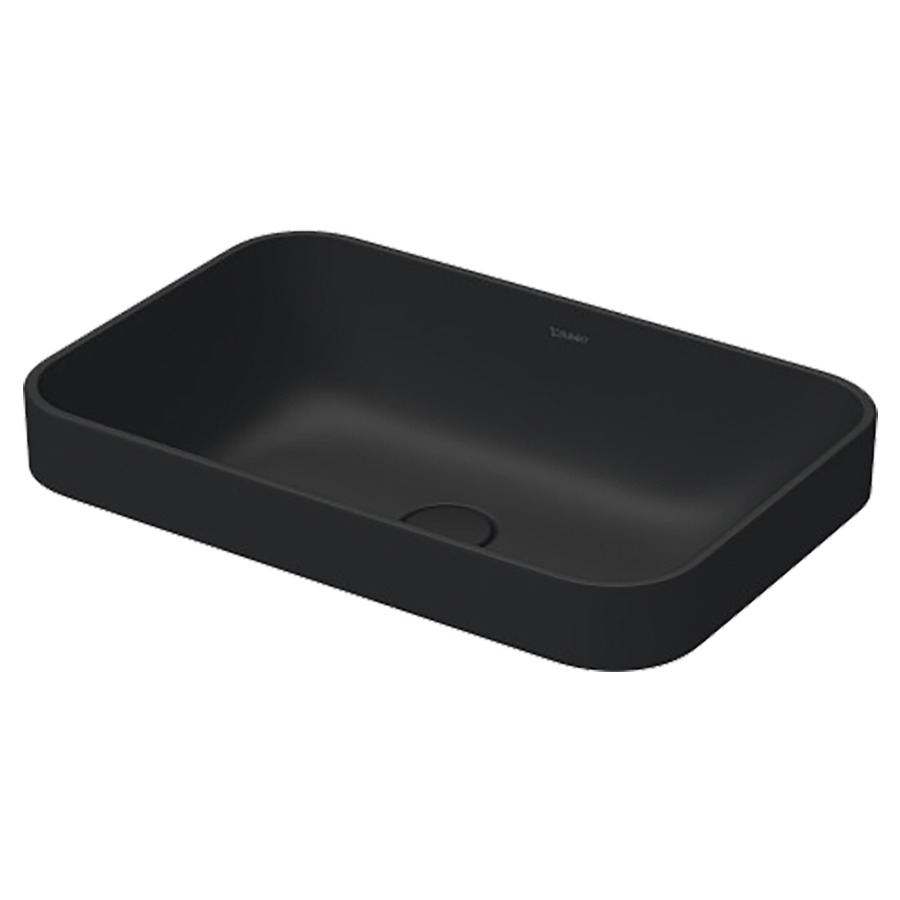 Lavabo à poser HAPPY D.2
PLUS, 60 x 40 cm, céramique
poli, sans trop-plein
vidage avec enjoliveur en
céramique incluse, matériel de
fixation, coloris intérieur
anthracite mat