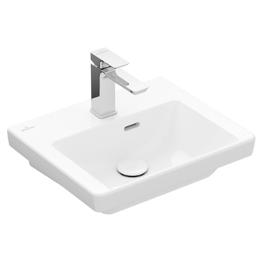 Lave-mains SUBWAY 3.0
45 x 37 cm, céramique
anguleux, avec trop-plein