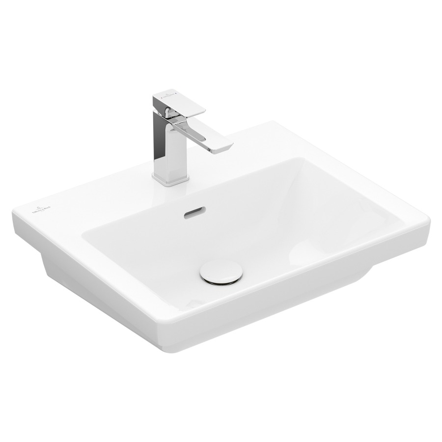 Lavabo SUBWAY 3.0
55 x 44 cm, céramique
anguleux, avec trop-plein