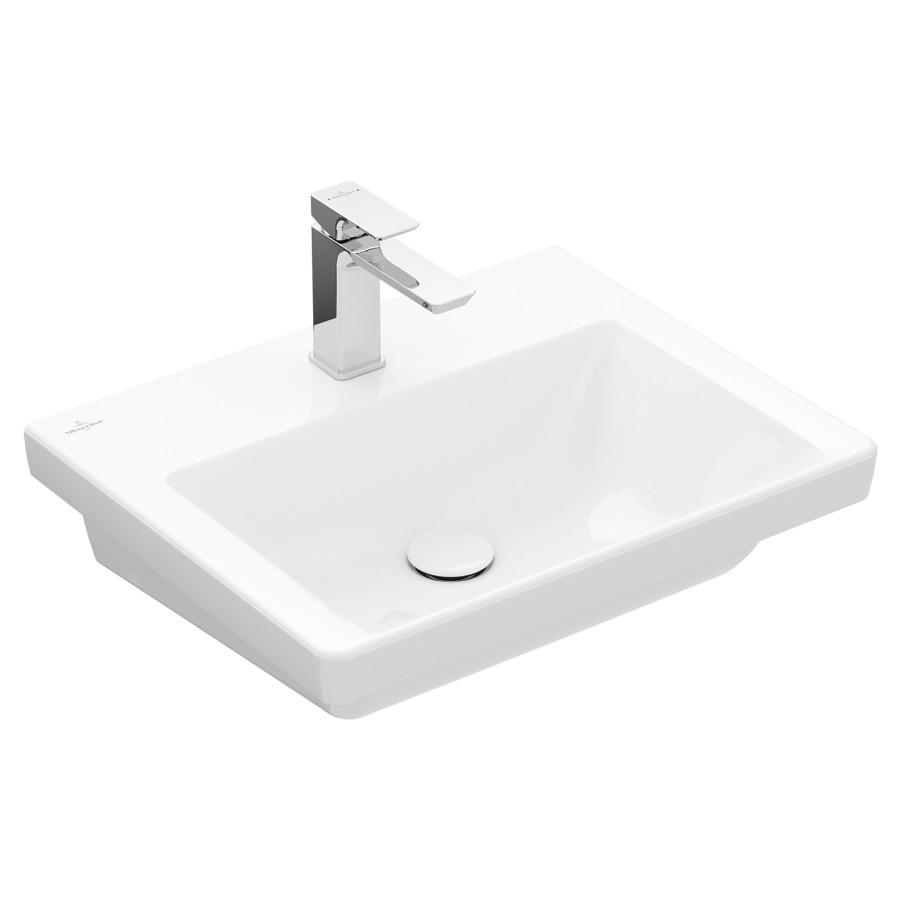 Lavabo SUBWAY 3.0
55 x 44 cm, céramique
anguleux, sans trop-plein