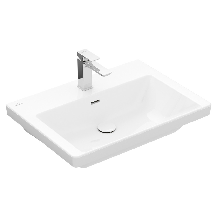 Lavabo SUBWAY 3.0
65 x 47 cm, céramique
anguleux, avec trop-plein