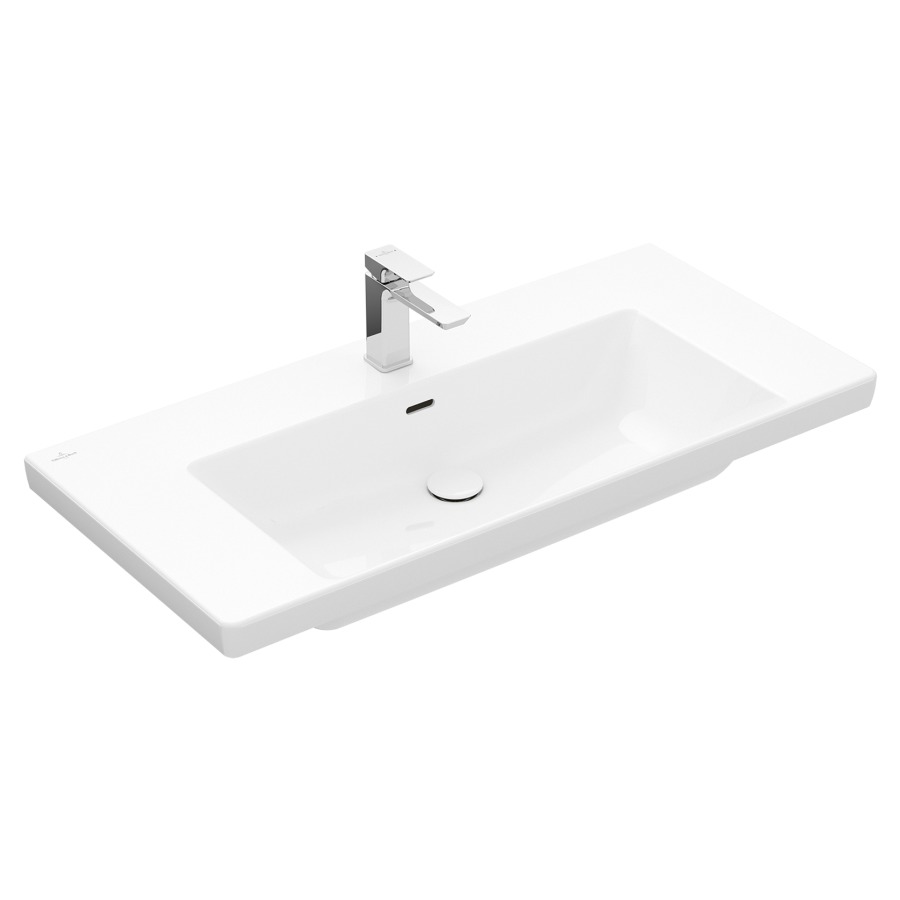 Lavabo SUBWAY 3.0
100 x 47 cm, céramique
anguleux, avec trop-plein
