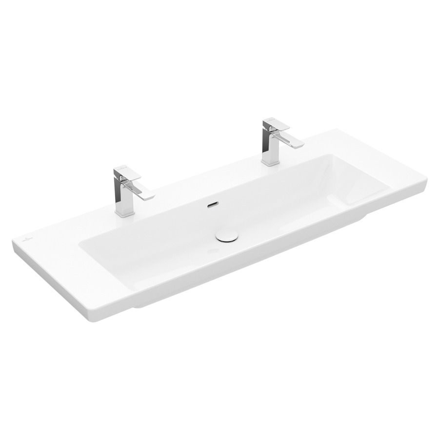 Lavabo SUBWAY 3.0
130 x 47 cm, céramique
anguleux, avec trop-plein