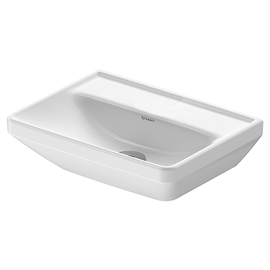 Lave-mains D-NEO
45 x 33,5 cm, céramique
tablette de robinetterie
sans trop-plein, partie
inférieure émaillée