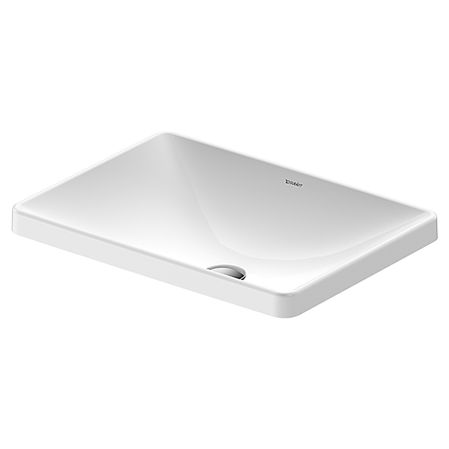 Lavabo à insérer D-NEO
60 x 43,5 cm, céramique
sans tablette de robinetterie
encastrement par dessus, sans
trop-plein