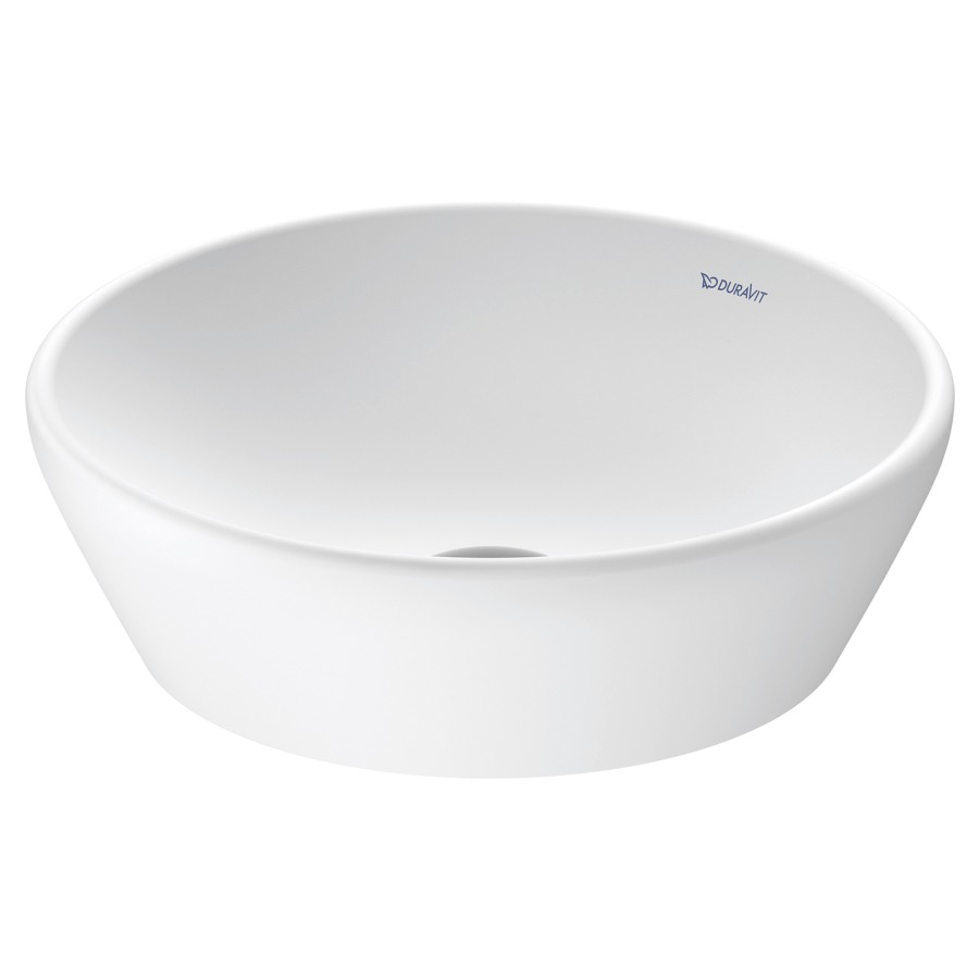 Lavabo à poser D-NEO
D 40 cm, céramique
sans banc de robinets
sans trop-plein, avec matériel
de fixation