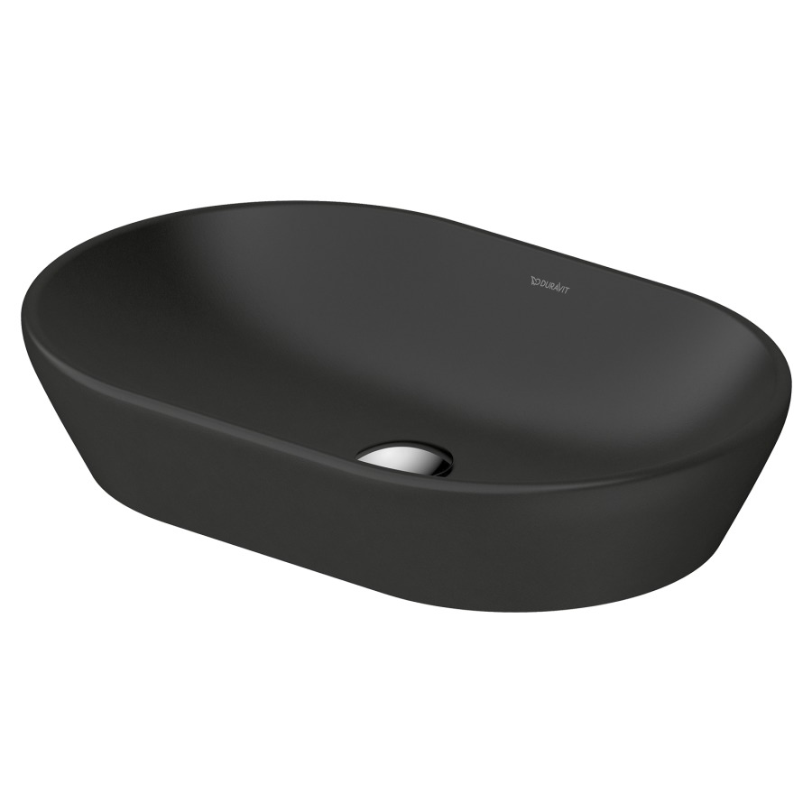 Lavabo à poser D-NEO
60 x 40 cm, céramique
sans banc de robinets
sans trop-plein, avec matériel
de fixation