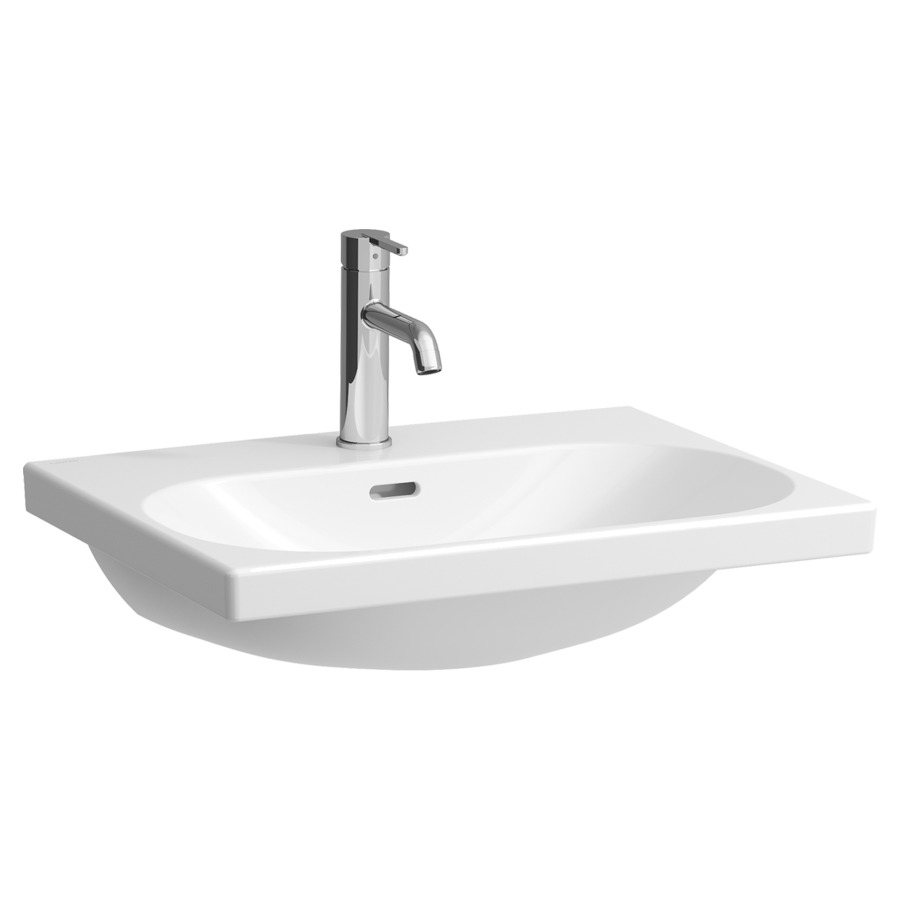 Lavabo LUA
60 x 46 cm, céramique
pour meuble suspendu
avec trop-plein