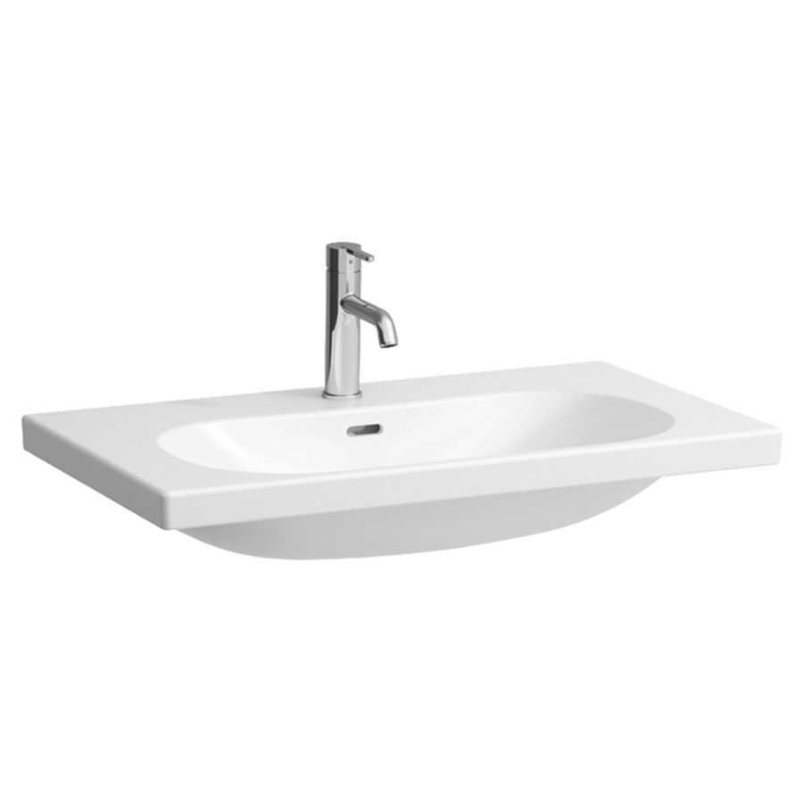 Lavabo LUA
80 x 46 cm, céramique
pour meuble suspendu
avec trop-plein