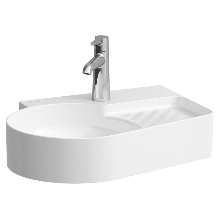 Lavabo VAL
53 x 40 cm
SaphirCéramique, tablette
sans trop-plein