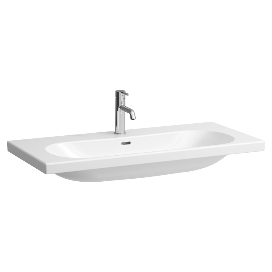 Waschtisch LUA
100 x 46 cm, Keramik
unterbaufähig
mit Ueberlauf
