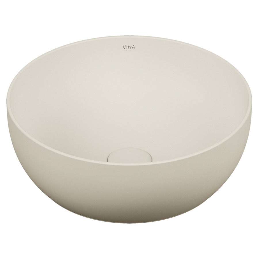 Lavabo à poser OUTLINE
D 39,5 cm, sans trop-plein
céramique, rond, vidage avec
enjoliveur en céramique